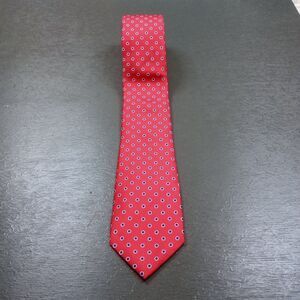 Bespoke Men's Polyester Necktie Red Polka Dot Geometric Career Business Casual